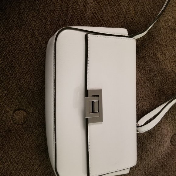 Design Lab Lord & Taylor Handbags - White Design Lab Clutch with Shoulder Strap